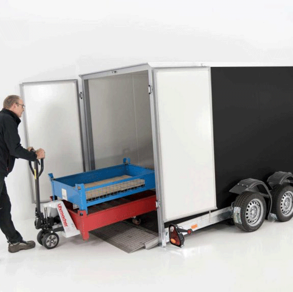 Vezeko Koffer-Absenkanhänger  Höhe:210cm 2,7t|schwarz